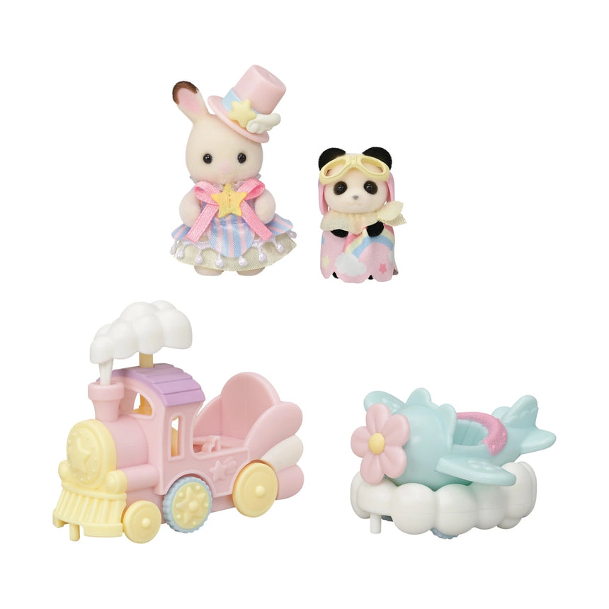 Sylvanian Families Amusement Park Ride Set Plane and Train components