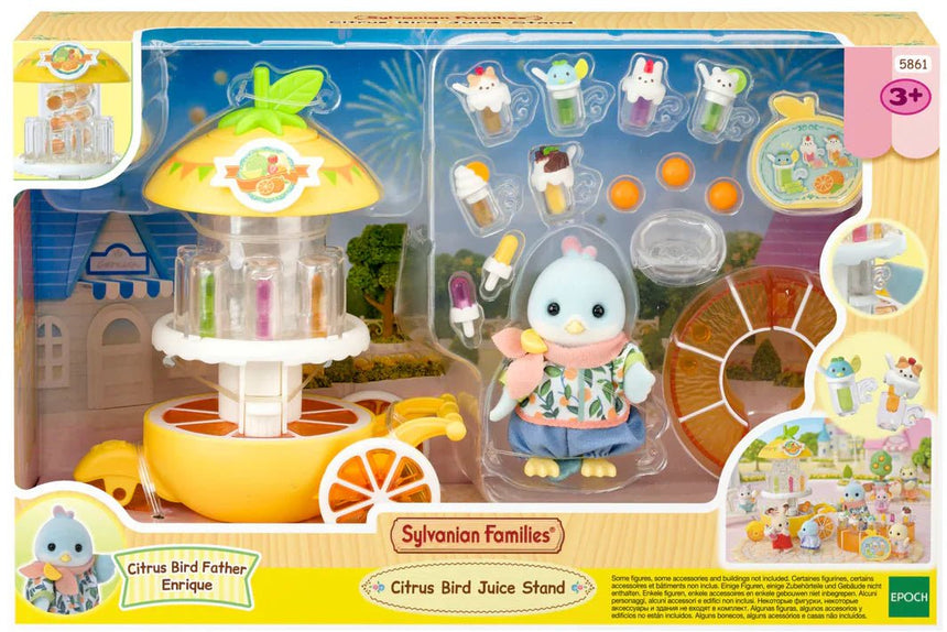 Sylvanian Families Citrus Bird Juice Stand full set