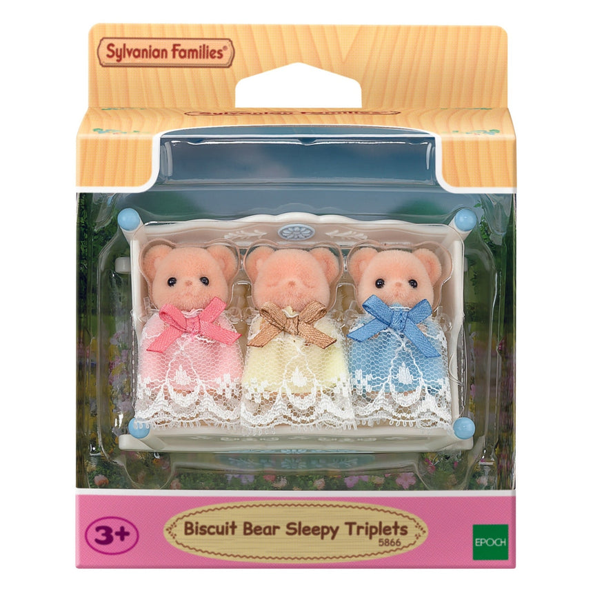 Sylvanian Families Biscuit Bear Sleepy Triplets