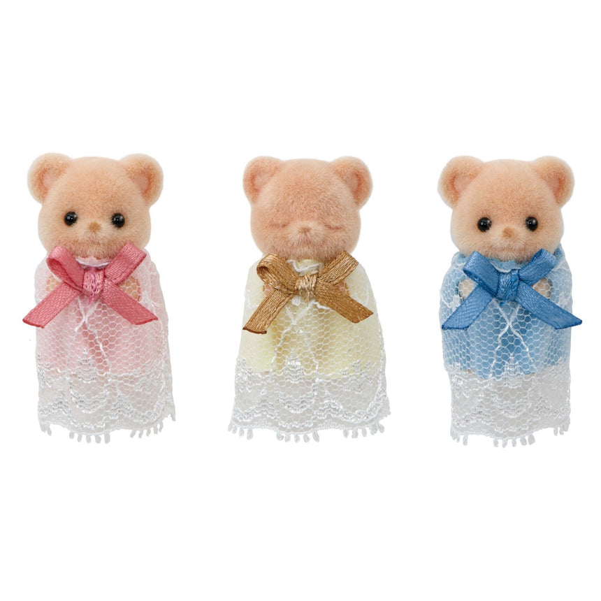 Sylvanian Families Biscuit Bear Sleepy Triplets