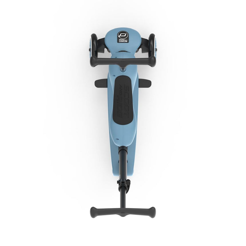 Scoot & Ride Highwaykick 1 Push & Go 2-in-1 kids scooter in Steel – view 7
