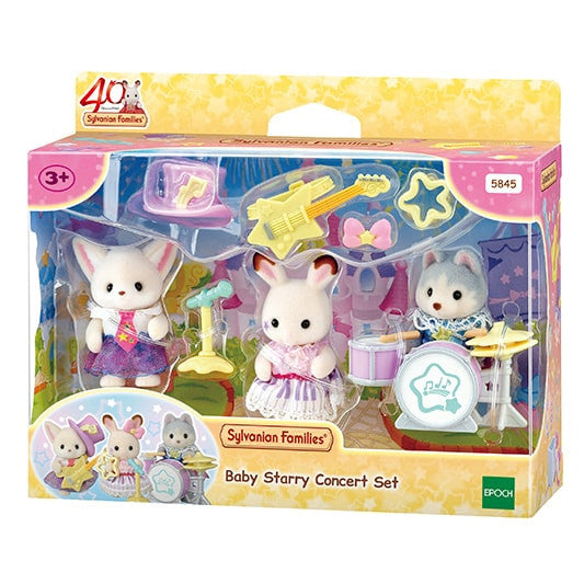 Sylvanian Families Baby Starry Concert Set baby figure with starry concert scene – view 4