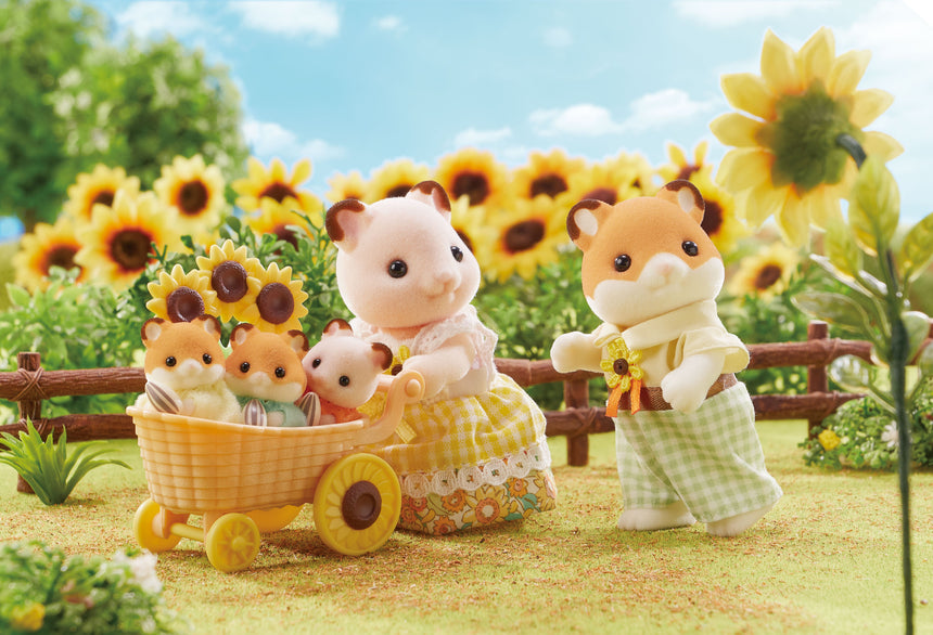 Sylvanian Families Hamster Family five figures parents and triplets – view 7