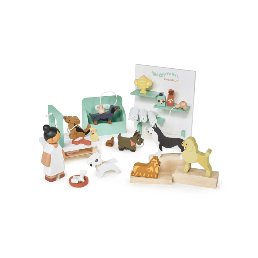 Tender Leaf Toys Waggy Tails Dog Salon Play Set