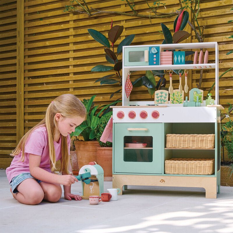 Tender Leaf Toys Pretend Mini Chef Kitchen Range