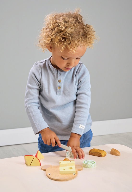 Tender Leaf Toys Pretend Cheese Chopping Board