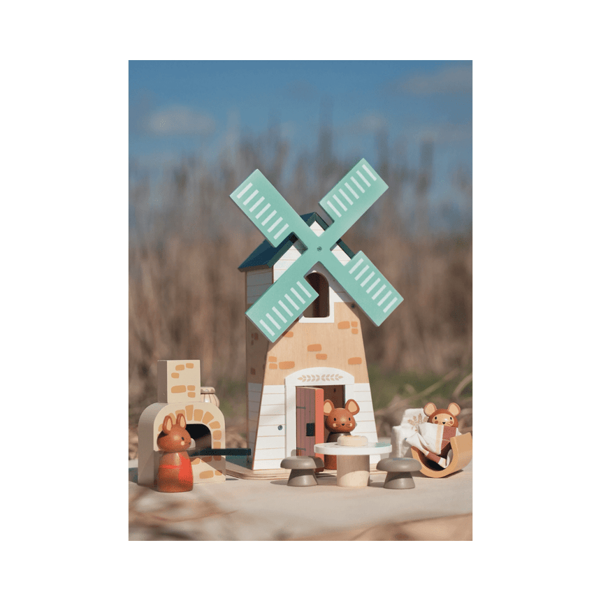 Tender Leaf Toys Wooden Penny Windmill Set