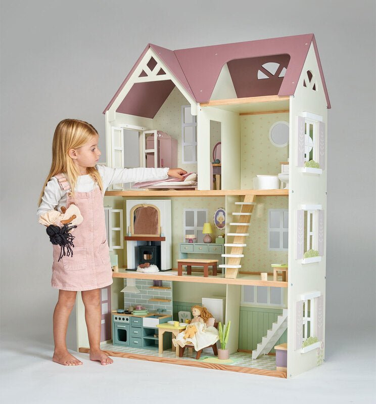 Tender Leaf Toys Mulberry Mansion Dollhouse with Furniture