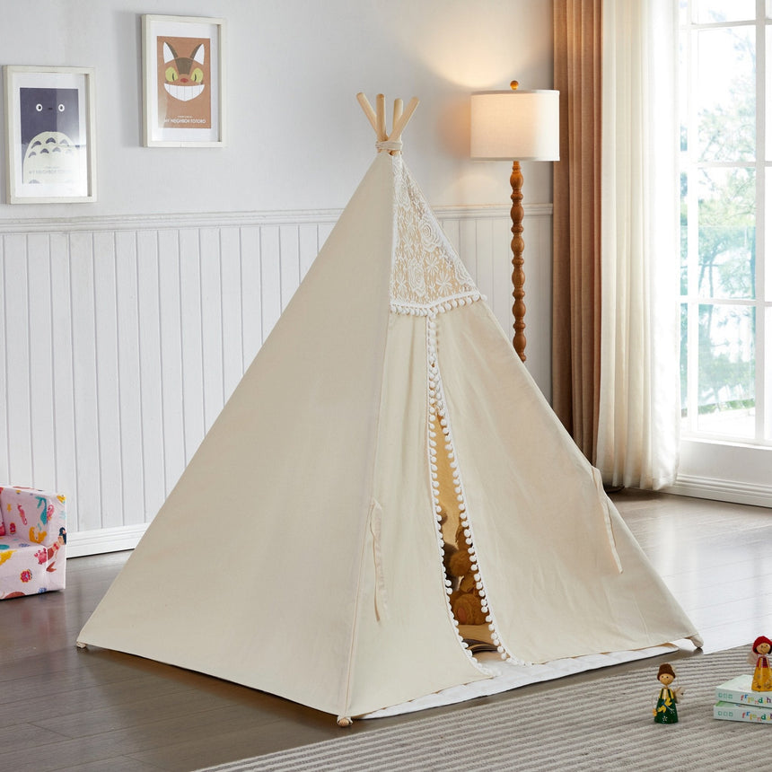 ALL 4 KIDS Della Lace Kids Square Teepee Tent