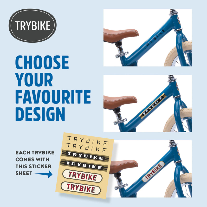 Vintage Blue Trybike side profile view