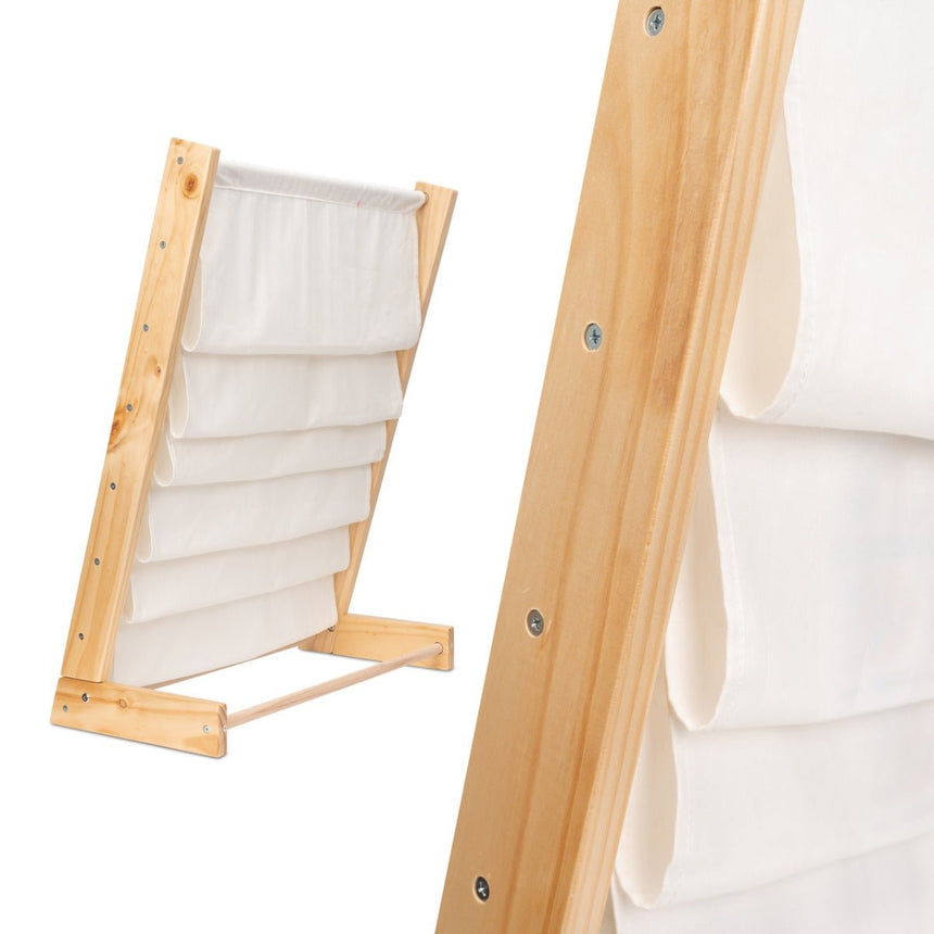 ALL 4 KIDS Henry Kids Wooden Canvas Sling Magazine Bookcase