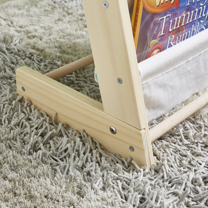 ALL 4 KIDS Henry Kids Wooden Canvas Sling Magazine Bookcase