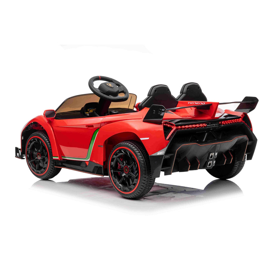 All 4 Kids Licensed Lamborghini Veneno Roadster Electrical Ride on Car - Red