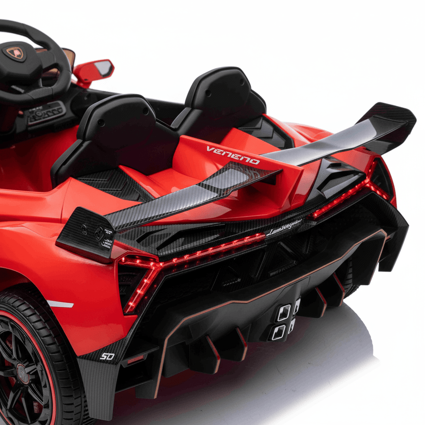 All 4 Kids Licensed Lamborghini Veneno Roadster Electrical Ride on Car - Red
