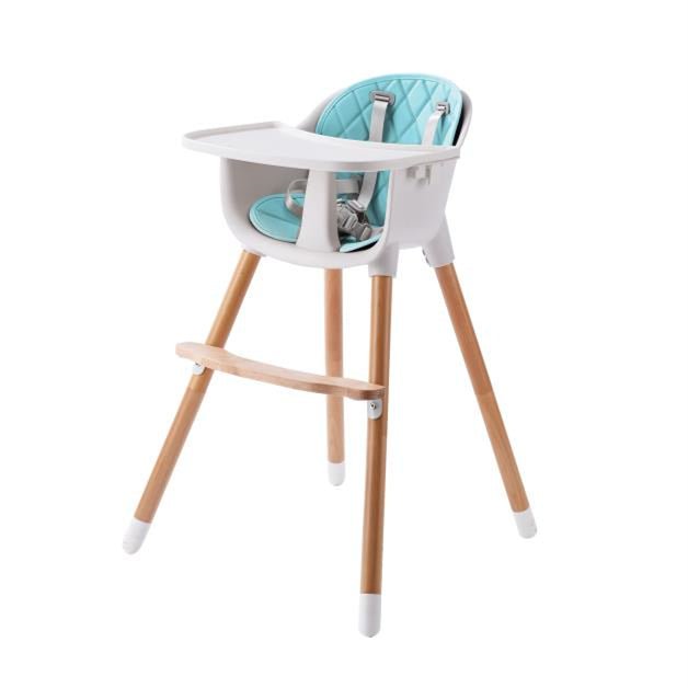 JOY BABY Amelia 2-in-1 Timber Highchair - Blue