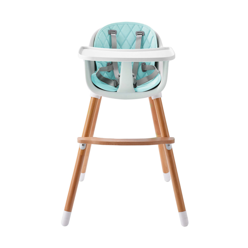 JOY BABY Amelia 2-in-1 Timber Highchair - Blue