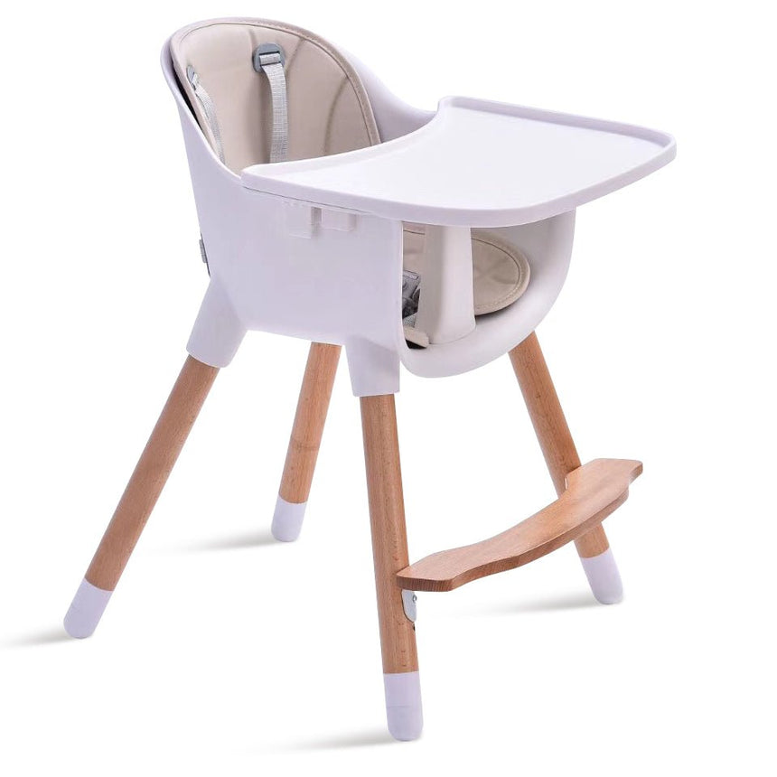 JOY BABY Amelia 2-in-1 Timber Highchair - Beige
