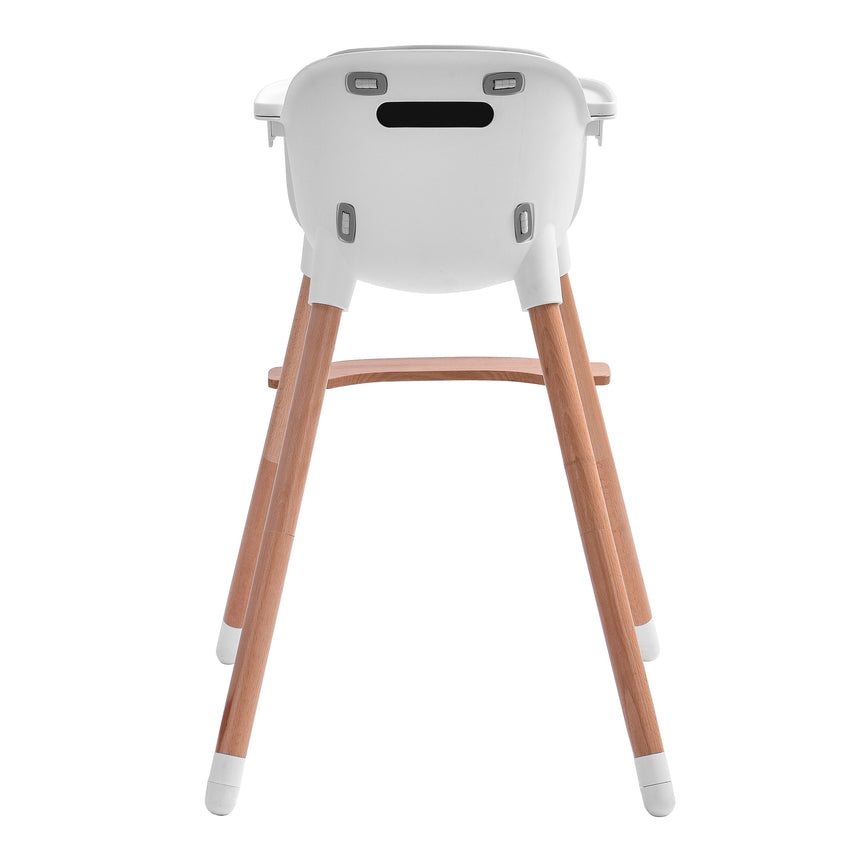 JOY BABY Amelia 2-in-1 Timber Highchair - Grey