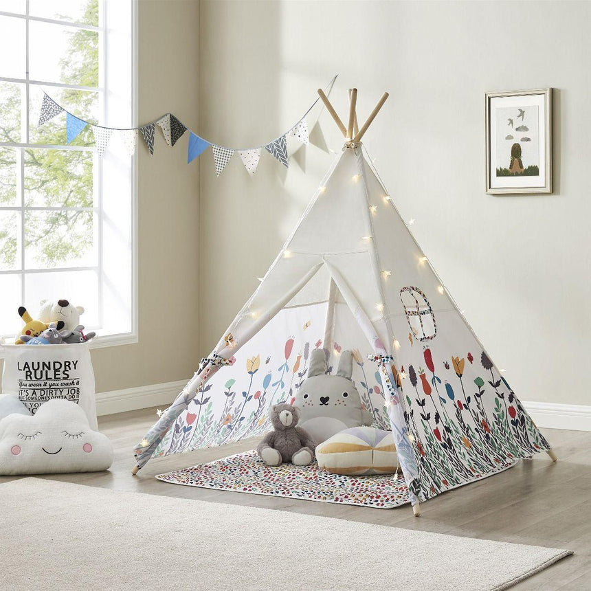ALL 4 KIDS Camila Kids Flora Square Teepee Tent