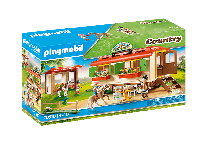 Playmobil Pony Shelter with Mobile Home