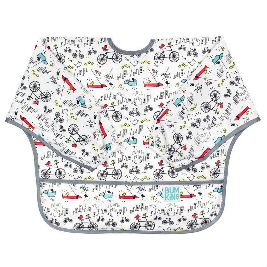 Bumkins Waterproof Sleeved Bib - Urban Bird