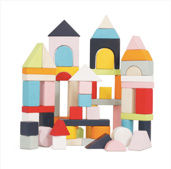 Le Toy Van Petilou 60 piece Building Blocks Set & Bag