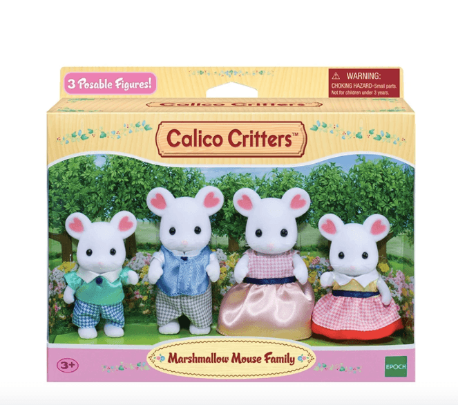 Sylvanian Families Marshmallow Mouse Family