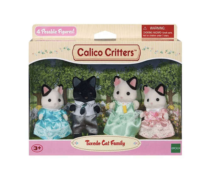 Sylvanian Families Tuxedo Cat Family