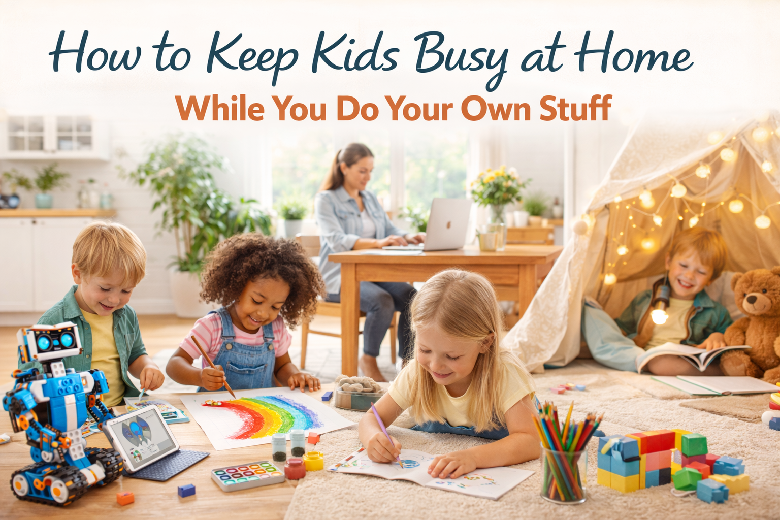 How to Keep Kids Busy at Home While You Do Your Own Stuff