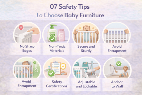 INFOGRAPHIC: 07 Safety Tips To Choose Baby Furniture