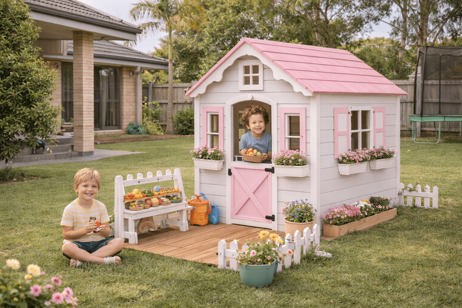 Turn Your Backyard into your child's haven with sturdy Playhouses