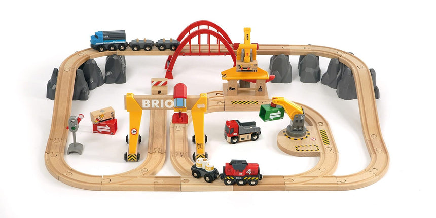 BRIO Set - Cargo Railway Deluxe Set 54 pieces