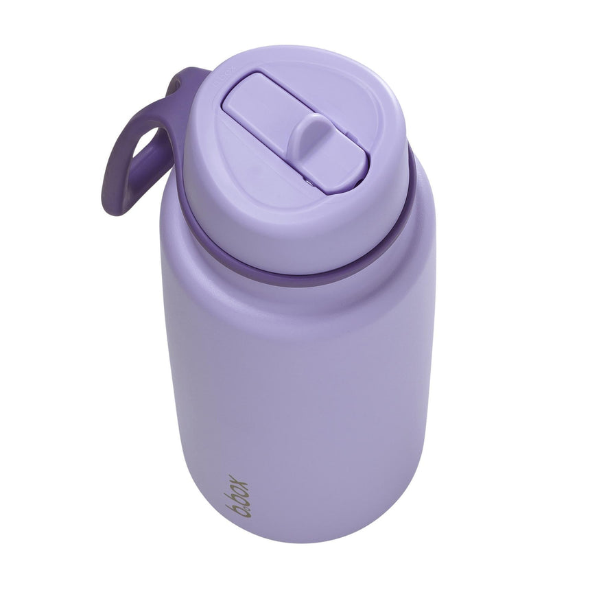 B.Box 1L Insulated Flip Top Drink Bottle - Lilac Love