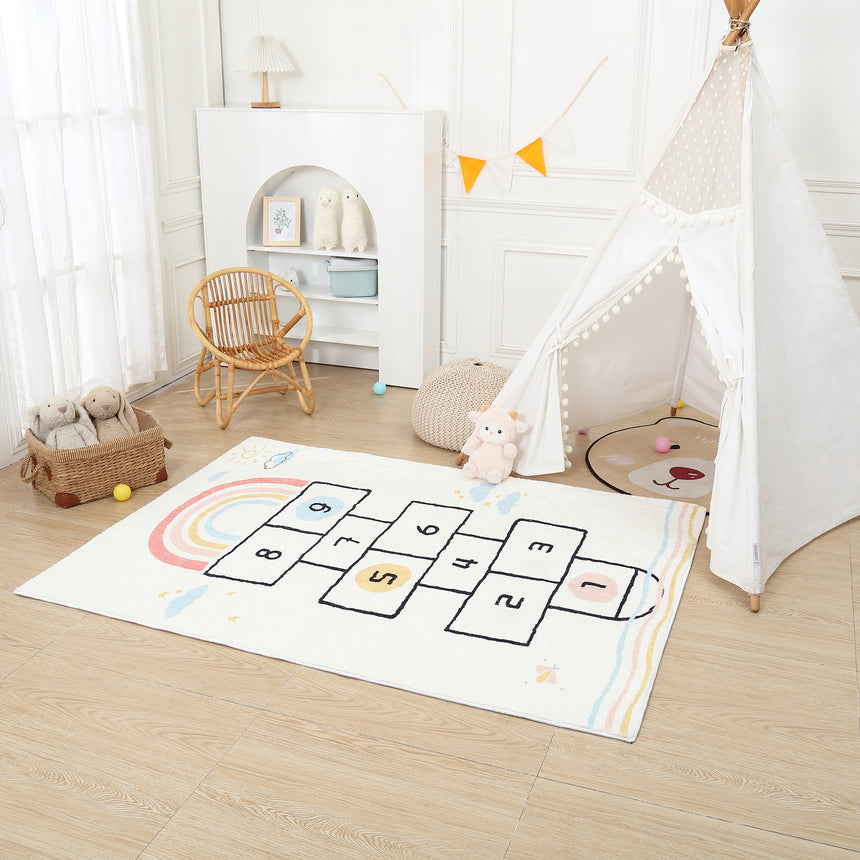 ALL 4 Kids Rainbow Hopscotch Rug
