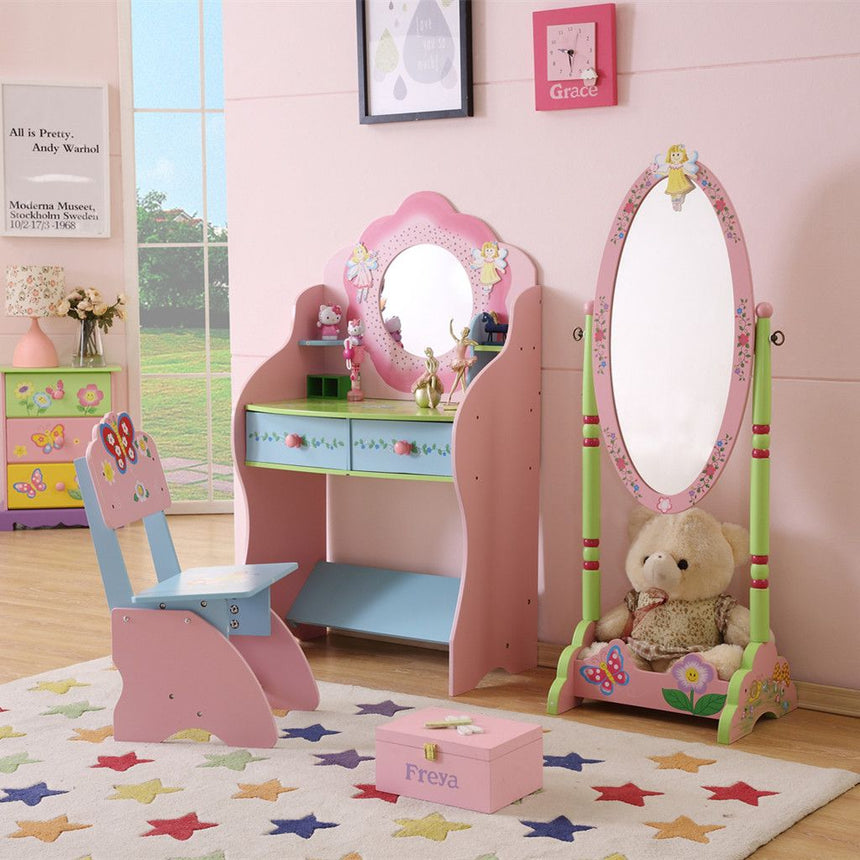 ALL 4 KIDS Olivia the Fairy Girl‘s Dressing Table with Chair