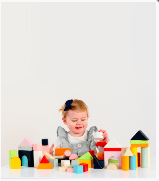 Le Toy Van Petilou 60 piece Building Blocks Set & Bag