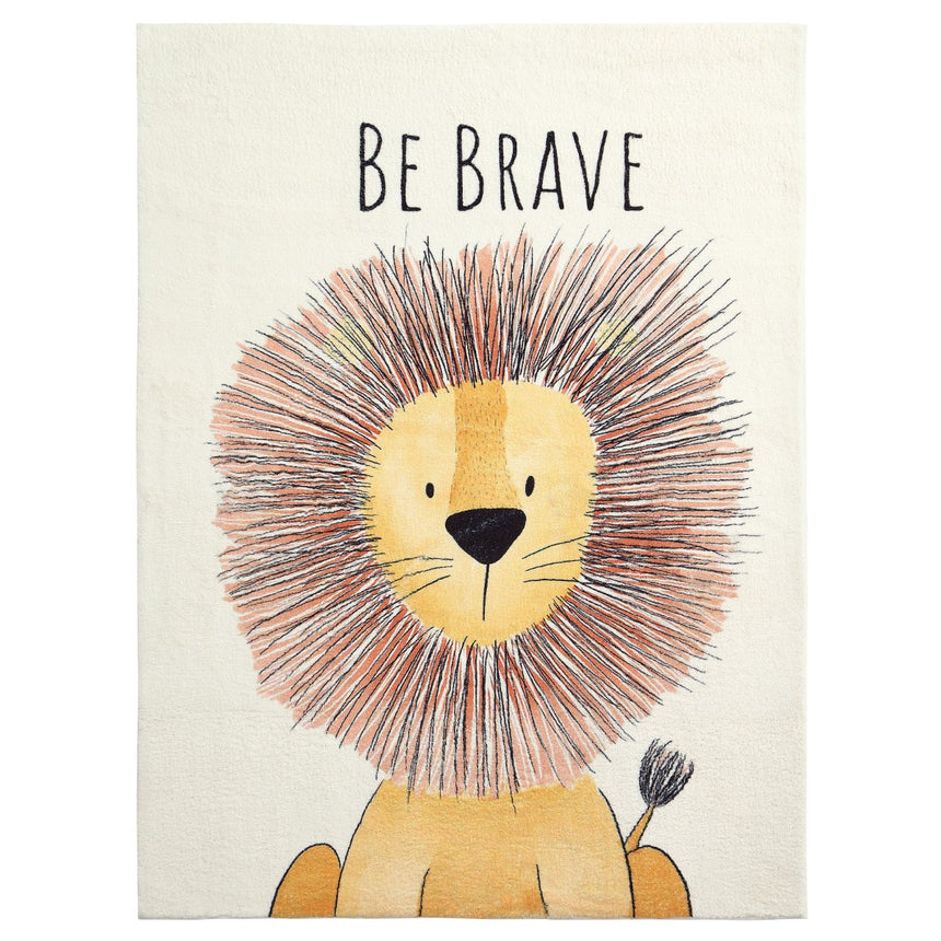 All 4 Kids Be Brave Lion Rug