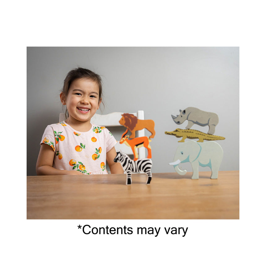 Tender Leaf Toys Wooden Selection of Safari Animals
