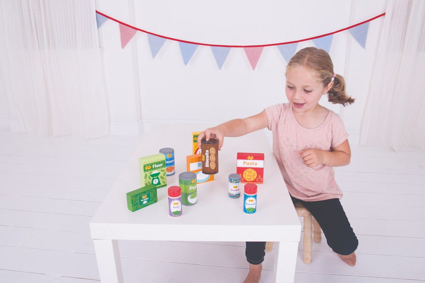 Bigjigs Toys Pretend Cupboard Groceries