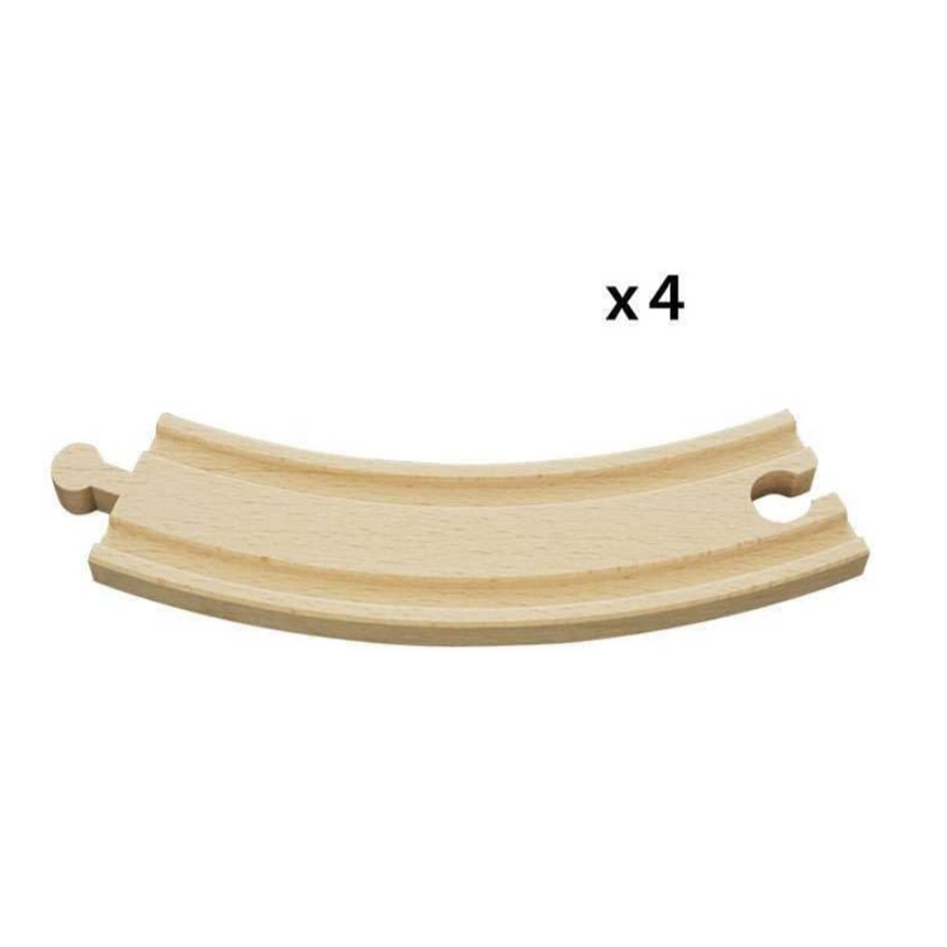 BRIO Large Curved Tracks 4 pieces