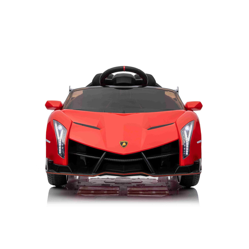 All 4 Kids Licensed Lamborghini Veneno Roadster Electrical Ride on Car - Red