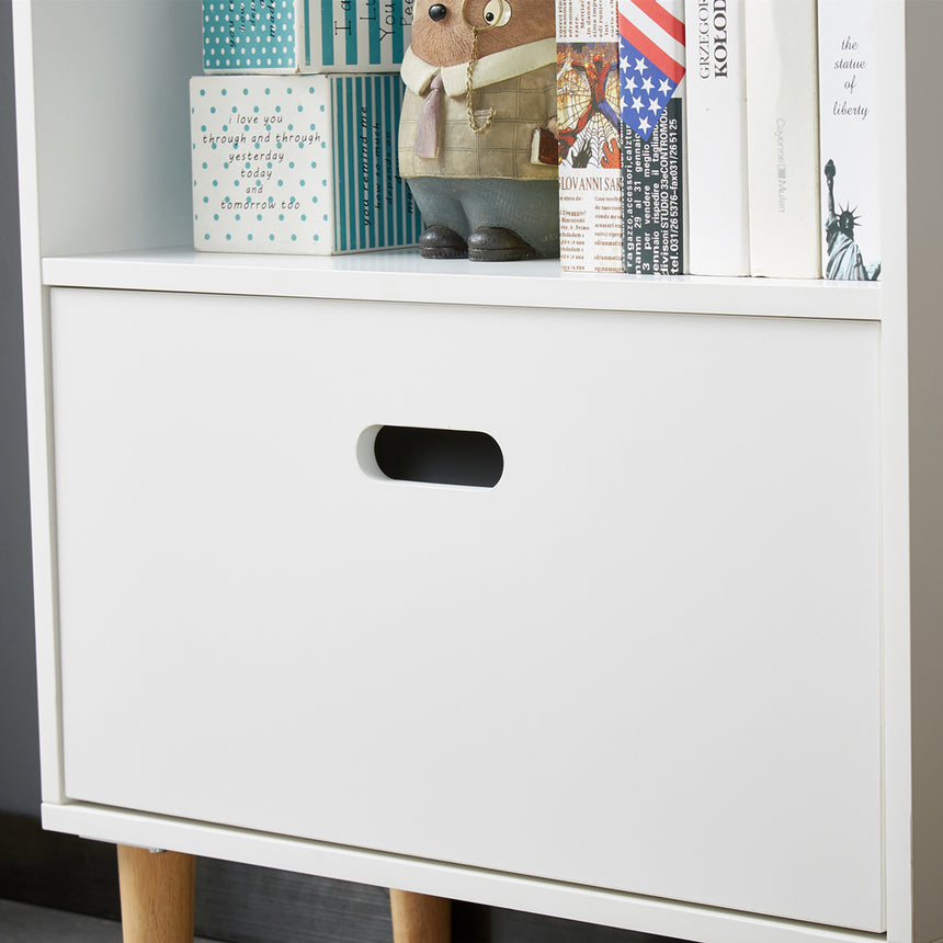 ALL 4 KIDS White Ivy Tall Kids Bookcase Storage Unit