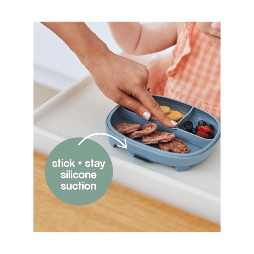 B.Box Silicone Plate + Lid - blush