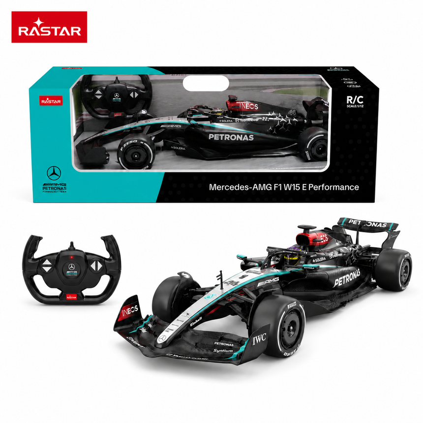 Rastar 1:12 Mercedes-AMG F1 W15 E Performance Remote Control Car