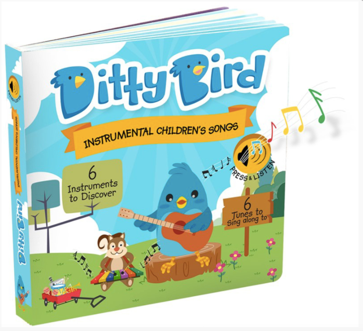 Ditty Bird Instrumental Children's Songs Board Book