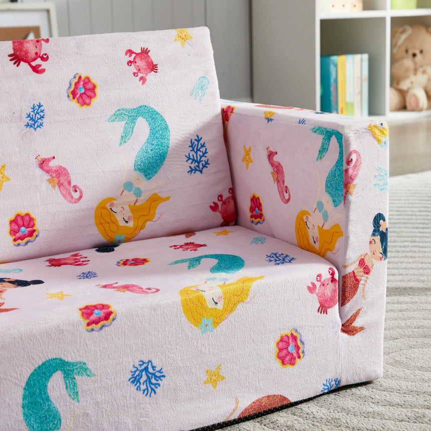 All 4 Kids Mermaid Dreams Flip-Out Couch