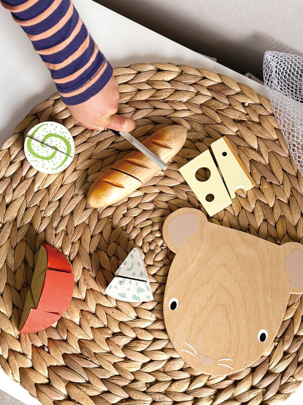 Tender Leaf Toys Pretend Cheese Chopping Board