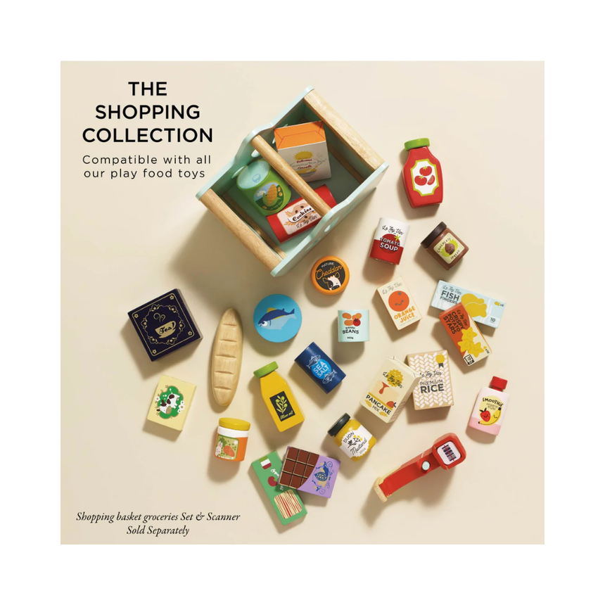Le Toy Van Supermarket Grocery Weekly Shop - 12 Piece