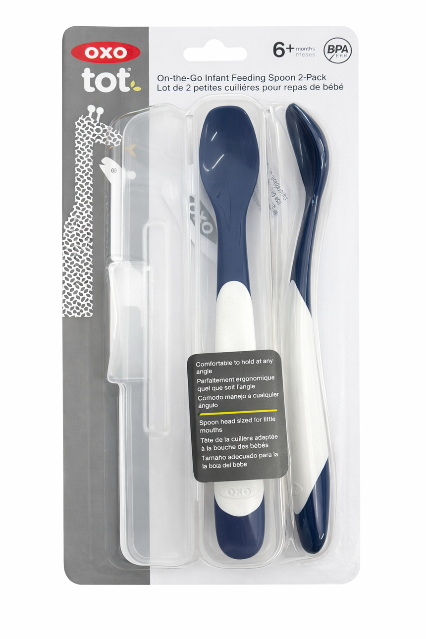OXO Tot On the Go Infant Feeding Spoon - Navy (GWP)