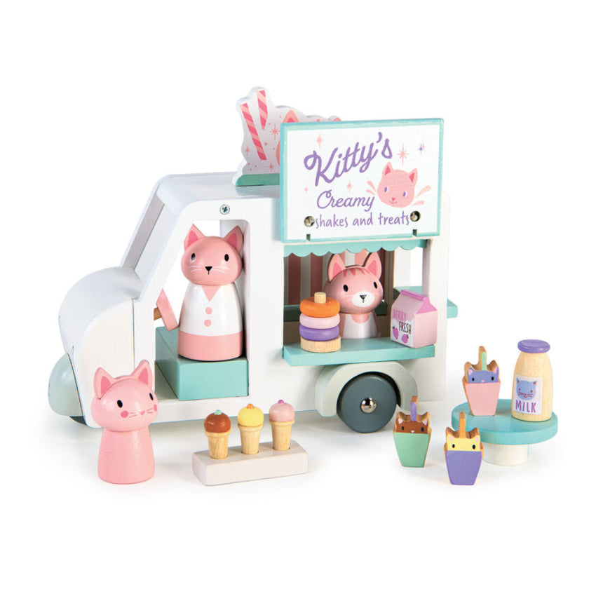 Tender Leaf Toys Kitty's Milkshake Van